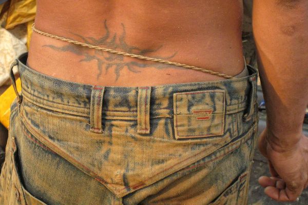 Tattooed miner