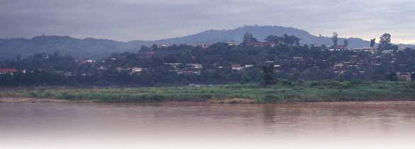The Mekong River at Huay Xai, Laos.