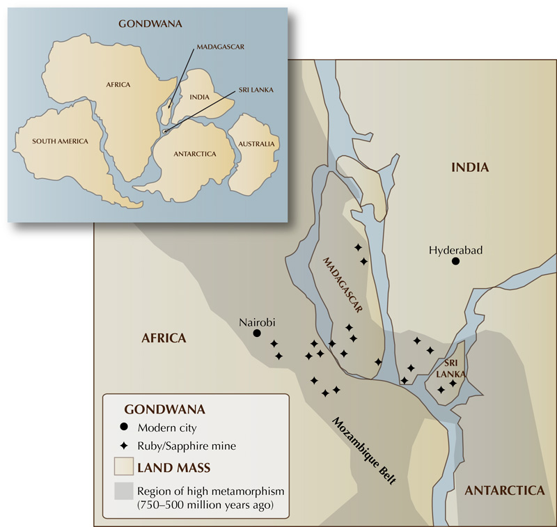 Gondwanaland map