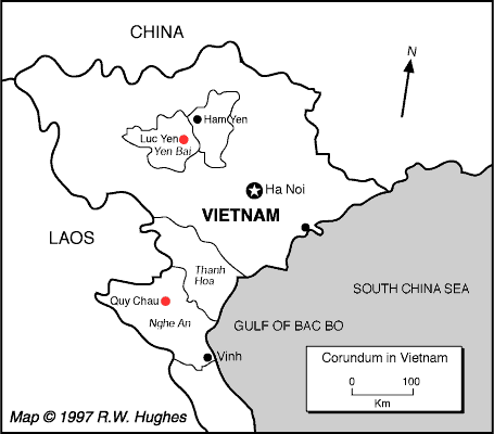 Vietnamese ruby, Quy Chau, ruby, sapphire, corundum, Luc Yen
